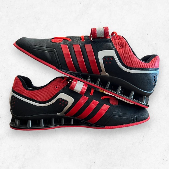 Adidas Adipower Weightlifting Torsion‎ Black Red Metallic Shoes Size Men\'s US 15 main image 9